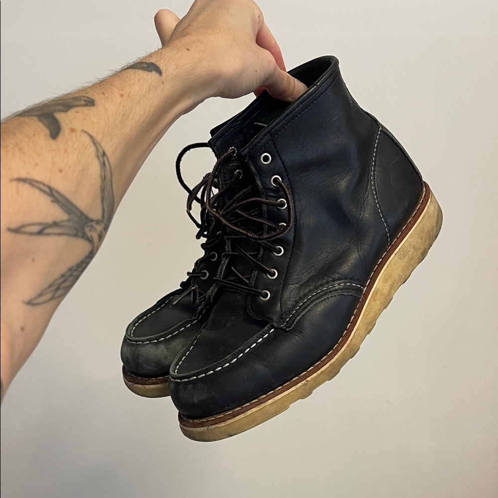 Black Redwings Moctoe Lace Up Boots